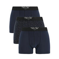 Lacivert 3'lü Pamuklu Boxer Seti