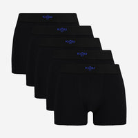 Black Premium 5-Pack Cotton Lycra Comfortable Flexible Boxer Set (Groom's Trousseau - Dowry Set)