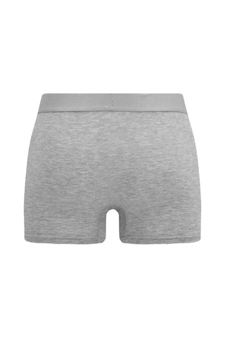 Orta Gri Melanj 5'li Pamuklu Likral? Rahat Esnek Boxer Seti-Ki??l?