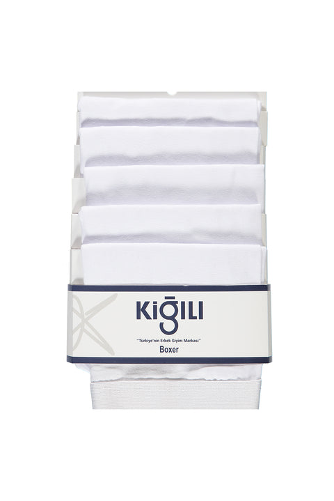 White Premium 5-Pack Cotton Lycra Comfortable Flexible Boxer Set (Groom's Trousseau - Dowry Set)