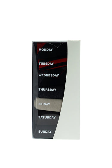 Çok Renkli 7'li Desenli Pamuklu Çorap Seti