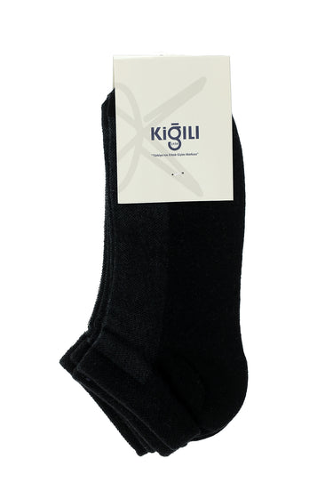 Siyah 2'li Pamuklu Spor Çorap Seti