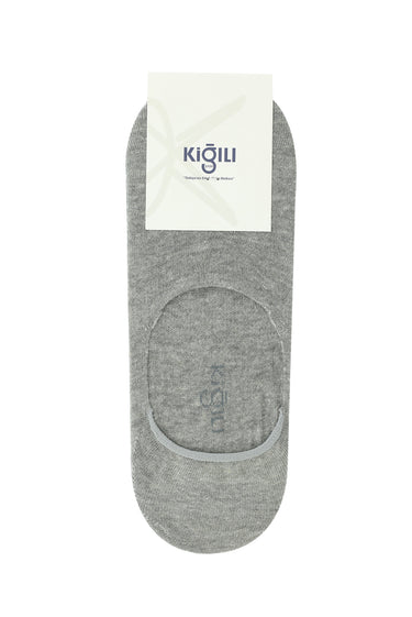 Orta Gri Melanj 2'li Loafer Pamuklu Çorap Seti