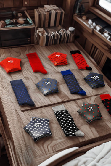 Açık Kırmızı Tekli Puantiye Desenli Pamuklu Dikişsiz Çorap