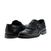 Koyu Lacivert Klasik Tokalı Deri Ayakkabı