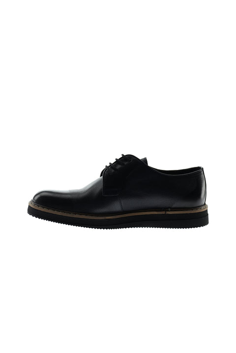 Mid-Navy Casual Leather Shoes
