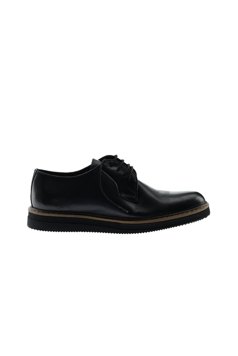 Mid-Navy Casual Leather Shoes