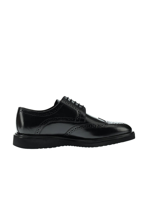 Black Casual Leather Shoes