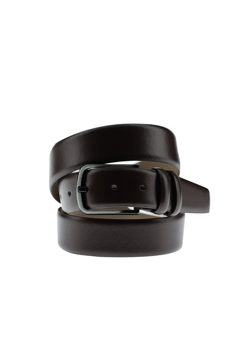Dark Brown Classic Leather Belt