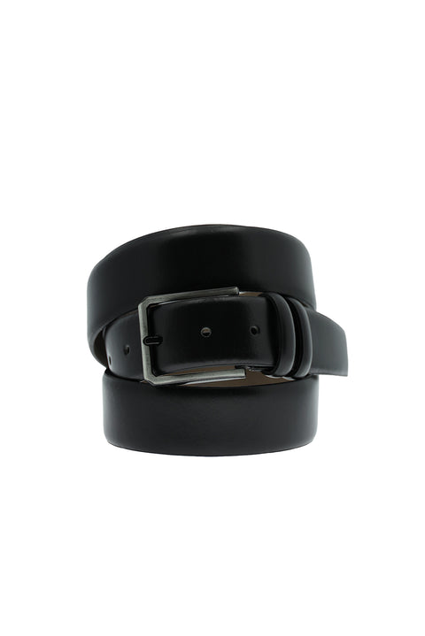 Black Plus Size Classic Leather Belt