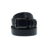 Koyu Lacivert Büyük Beden Klasik Deri Kemer