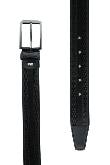 Siyah Desenli Klasik Kemer