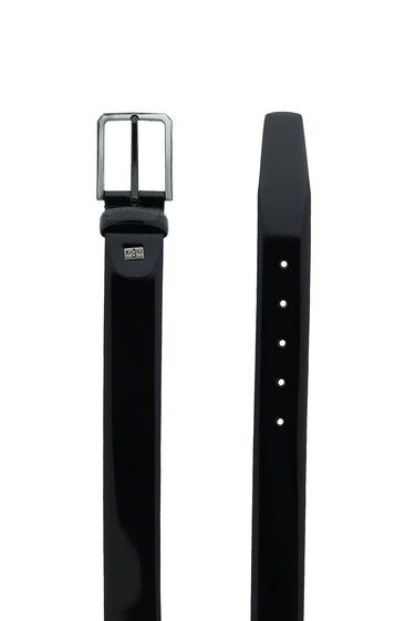 Siyah Klasik Rugan Deri Kemer