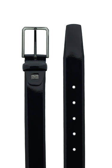 Koyu Lacivert Klasik Rugan Deri Kemer