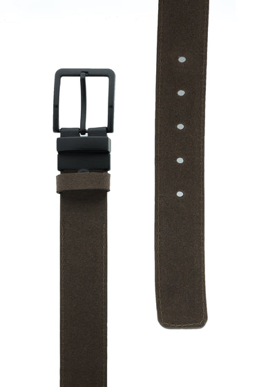 Koyu Kahve Çift Taraflı Spor Kemer