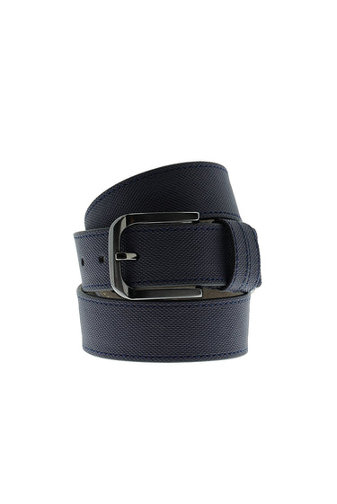 Orta Lacivert Spor Desenli Kemer