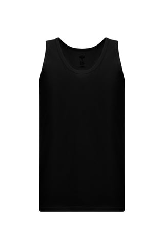 Siyah 2'li Slim Fit Dar Kesim Pamuk Atlet Seti