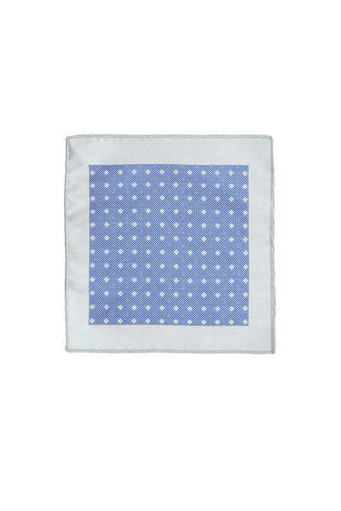 Blue 2-Piece Patterned Tie & Pocket Square Set