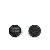 Koyu Antrasit Taşlı Kol Düğmesi