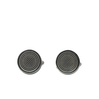 Metalik Gri Kol Düğmesi