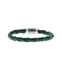 Dark Green Leather Bracelet