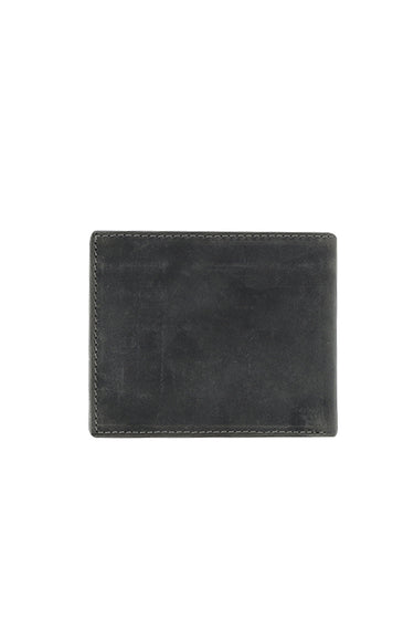 Orta Gri Deri Cüzdan