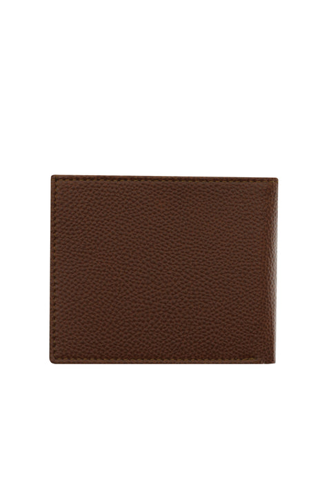 Tan Plain Wallet with Money Compartment and Gift Box