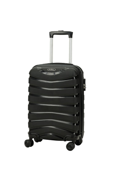 Siyah PP Desenli Küçük-Kabin Boy Valiz