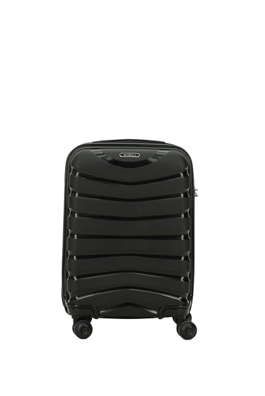 Siyah PP Desenli Küçük-Kabin Boy Valiz