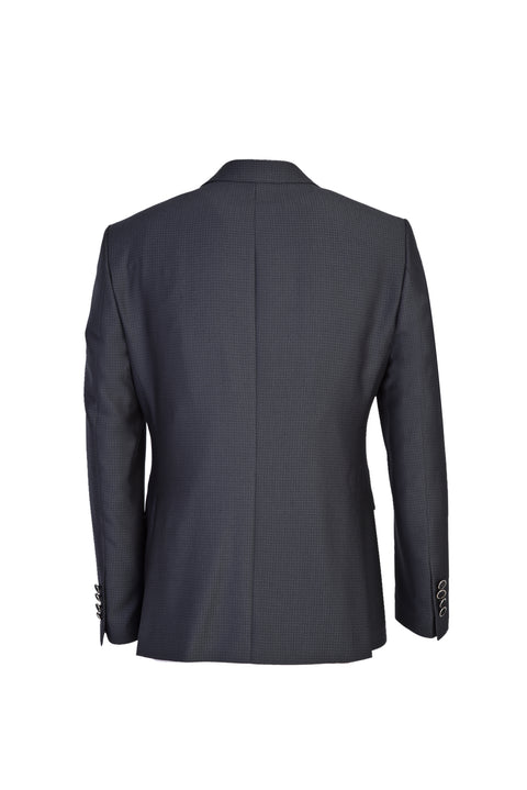Koyu Füme 7 Drop Slim Fit Dar Kesim Mono Yaka Yelekli Smokin & Damatlık