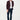 Mürdüm Slim Fit Dar Kesim Desenli Keten Karışımlı Ceket