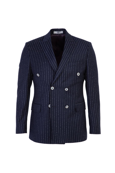 Koyu Lacivert 7 Drop Slim Fit Dar Kesim Ceket