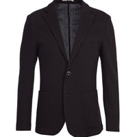 Siyah Lacivert Slim Fit Dar Kesim Spor Pamuk Ceket