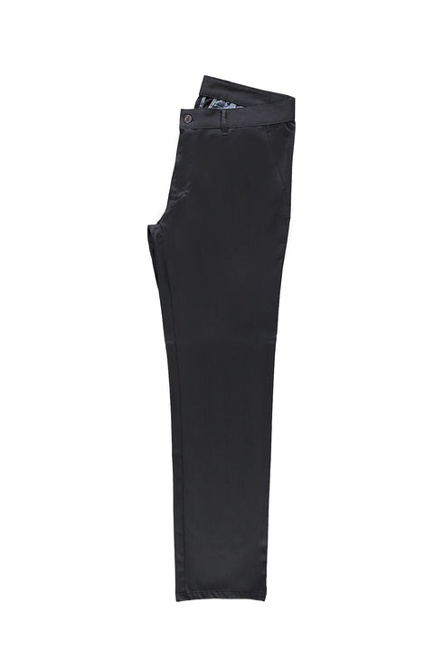 Light Smoked Relaxed Fit Lycra Canvas / Chino Trousers