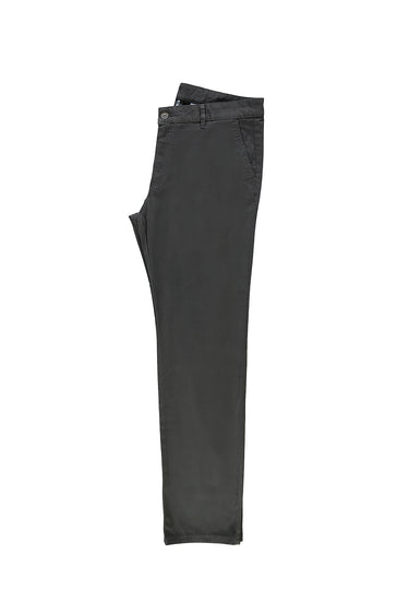 Orta Füme Relaxed Fit Rahat Kesim Likralı Kanvas / Chino Pantolon