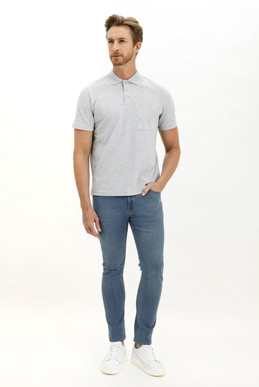 Açık Mavi Likralı Denim Pantolon