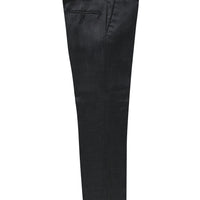 Light Anthracite 4 Drop Relaxed Fit Casual Cut Classic Wool Fabric Trousers
