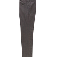 Açık Kahve 7 Drop Slim Fit Dar Kesim Yünlü Tokalı Pileli Klasik Kumaş Pantolon