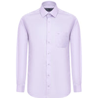 Lilac Long Sleeve Non-Iron Classic Cotton Shirt
