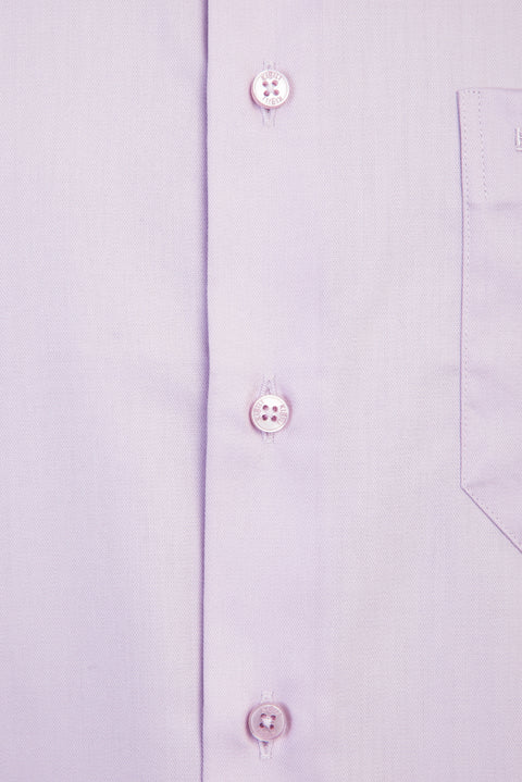 Lilac Long Sleeve Non-Iron Classic Cotton Shirt