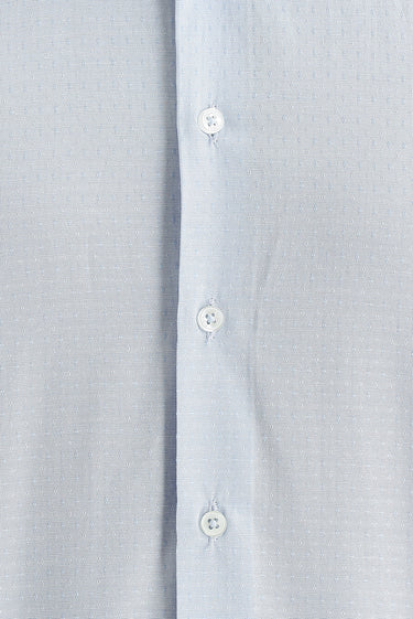 Mavi Uzun Kol Slim Fit Dar Kesim Desenli Gömlek