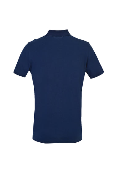 Orta Lacivert Cepli Polo Yaka Regular Fit Pamuk Tişört