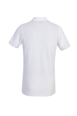 Beyaz Polo Yaka Slim Fit Dar Kesim Pamuk Tişört