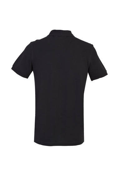 Koyu Antrasit Polo Yaka Slim Fit Dar Kesim Pamuk Tişört