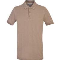 Koyu Vizon Polo Yaka Slim Fit Dar Kesim Pamuk Tişört