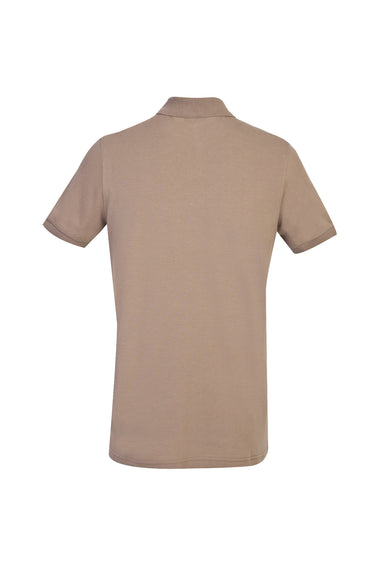 Koyu Vizon Polo Yaka Slim Fit Dar Kesim Pamuk Tişört