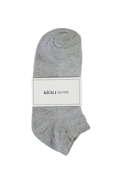 Açık Gri Melanj Spor Çorap