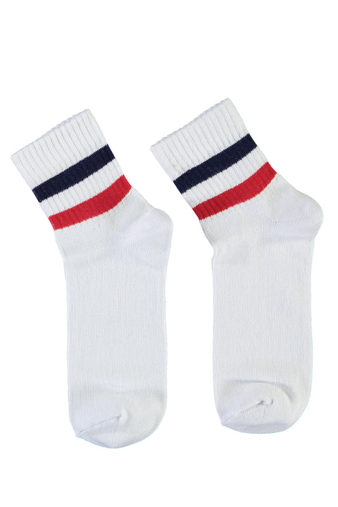 White Sports Ankle Socks