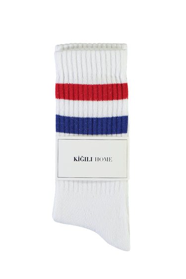 Beyaz Spor Soket Çorap