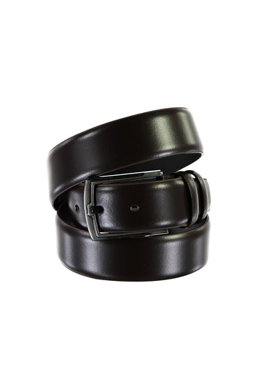 Koyu Kahve Klasik Deri Kemer